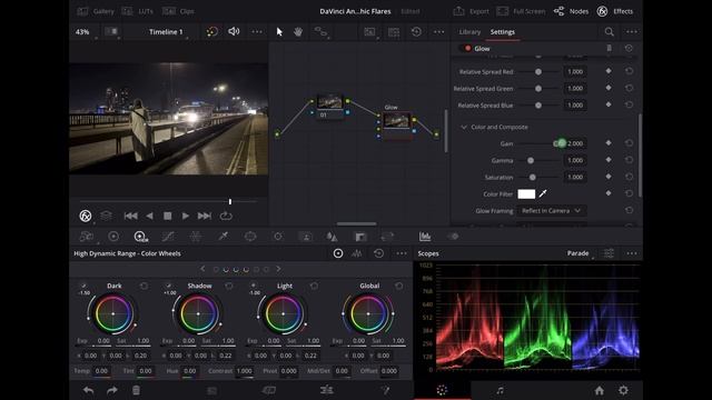How To Add ANAMORPHIC LENS FLARES in DaVinci Resolve (Video Editing Tutorial) смотреть онлайн