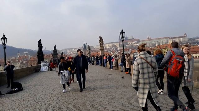 Прага. Praha. Пражские астрономические часы . Карлов мост. март 2022. смотреть онлайн