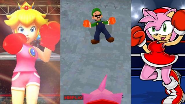 Mario and Sonic at the Olympic Games DS | Boxing | Amy vs Luigi смотреть онлайн
