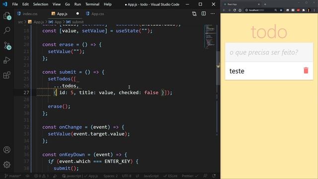 React Native - TODO - 0106 - Incluindo novas tarefas смотреть онлайн