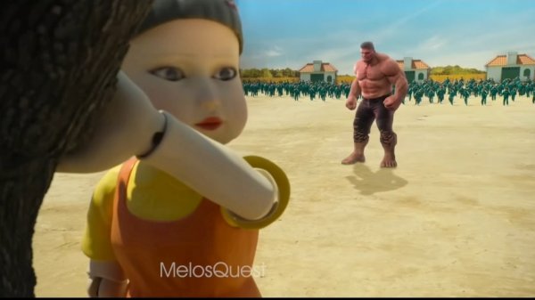 Красный Халк в Игре в кальмара. Red Hulk in Squid game