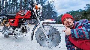 ПИЛЫ вместо Колес для езды по ЛЬДУ