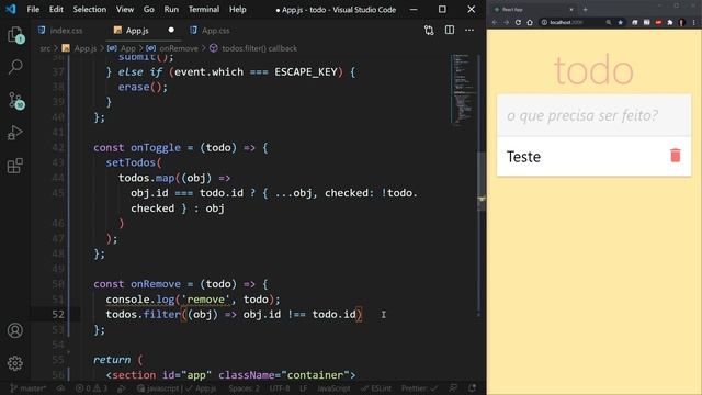 React Native - TODO - 0108 - Excluindo as tarefas смотреть онлайн