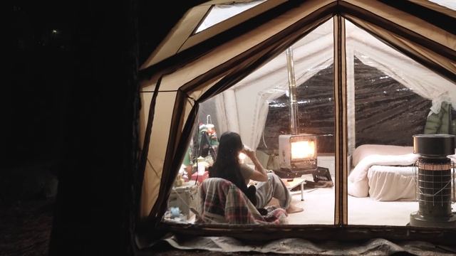 Отдых в большой палатке