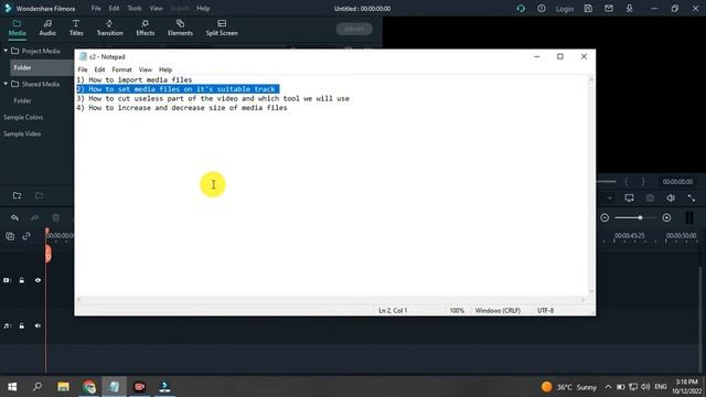 Filmora video editing course Class 2 urdu/hindi Good Knowledge | split tool import media files смотреть онлайн
