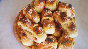 Булочки с МЯСОМ Вкуснее НЕ БЫВАЕТ !!! Домашние булочки к чаю, на завтрак, перерыв