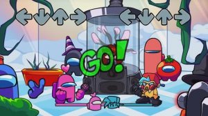 АмонгАС в FNF! Батл аркада!  Friday Night Funkin'