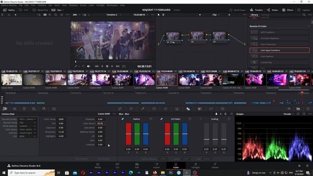 Canon C70 Internal RAW - Color Grade a Low-Light Footage in Davinci Resolve 18 смотреть онлайн