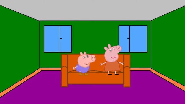 Свинка Люси и братик Сэм смотрят мультики про машинки смотреть онлайн