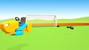 Грузовичок Лёва - машинки конструктор - Роботы играют в футбол - Мультики для малышей