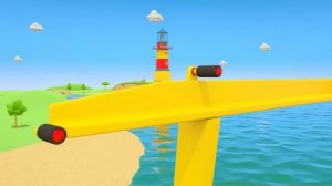 ГРУЗОВИЧОК ЛЕВА и ЛЕЯ катаются на водных горках. Развивающие мультики — Сборник мультиков про лето