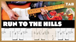 Iron Maiden - Run to the Hills - Guitar Tab | Lesson | Cover | Tutorial