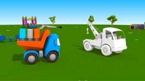 Грузовичок Лева подряд - Машинка Лева учит цвета
