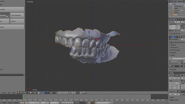 Simple script for preparing dental scanned models on blender смотреть онлайн