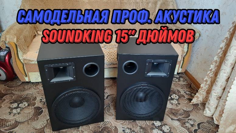 Самодельная проф. Акустика soundking 15" дюймов 8ом зеркальная стерео пара смотреть онлайн