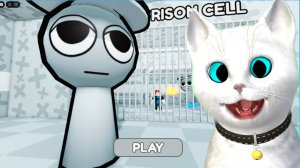 РОБЛОКС ПОБЕГ ИЗ ТЮРЬМЫ ОТ  SILVER СПРУНКИ КОТЕНОК КРОНОС