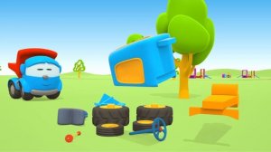 Грузовичок Лева и машинки конструктор - Развивающие мультики для малышей - Сборник