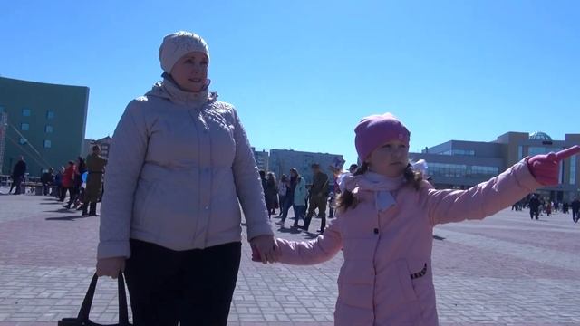 День победы в городе Нефтеюганске. смотреть онлайн