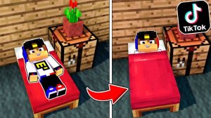 СЕКРЕТНЫЕ ЛАЙФХАКИ ИЗ ТИК ТОКА в МАЙНКРАФТ ! ДЕВУШКА НУБ И ПРО ВИДЕО ТРОЛЛИНГ MINECRAFT Евгенбро