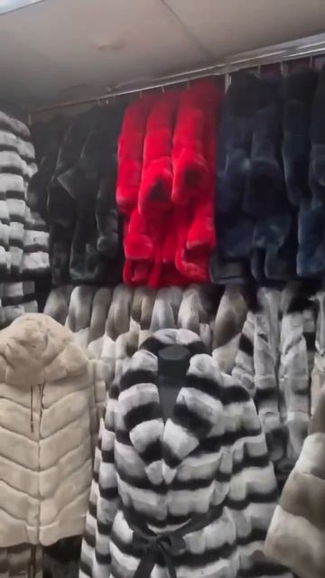 Пончо из меха кролика Воротник Стойка смотреть онлайн