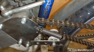 Подпружиненный натяжитель цепи для Веломотора