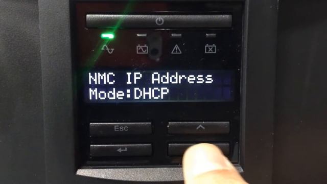 APC UPS NMC IP DHCP & Manual Setup via Display Interface 20161212 смотреть онлайн