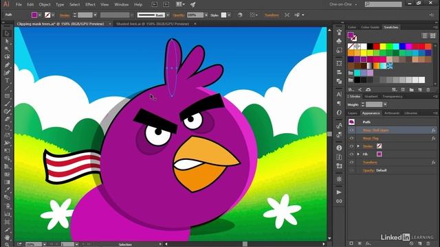 Lesson 23 - Object Blends and Clipping Masks смотреть онлайн