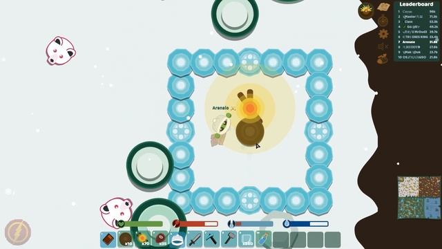 I Got All The Winter Animals In A Cage - Starve.io