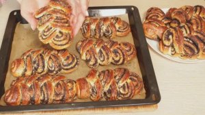 Выпечка к пасхе. Сладкие булочки с маком.