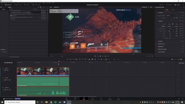 Using Keyframes in Davinci Resolve for zooming, panning, and volume смотреть онлайн