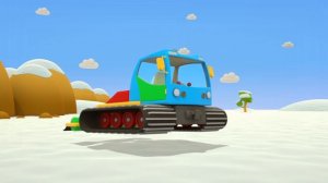 Грузовичок Лёва собирает машинку для уборки снега. Развивающие мультики для детей