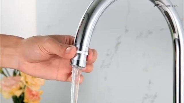 Rubineta kitchen faucet Swan - 33. How to use a new constructions design faucet in the kitchen смотреть онлайн