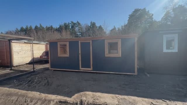 Деревянная бытовка распашонка 6х2,4