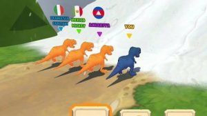 Гонки динозавров Dinosaur Race Dinosaur Shifting Run, уровень 68