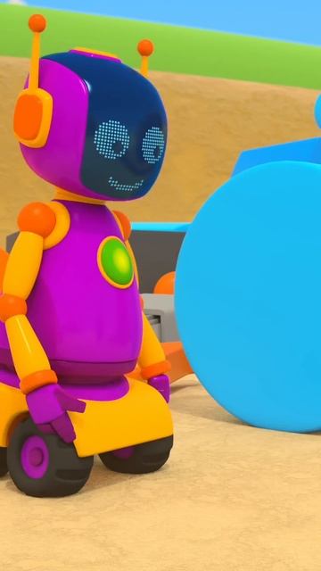 Что роботы будут делать со старыми деталями? Мультики для малышей про машинки Грузовичок Лева смотреть онлайн