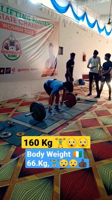160.KgDeadlift🏋️♂️ PR.Lift Convenational lift Weight 66.kg#shorts #powerlifting#viralshort #workou смотреть онлайн