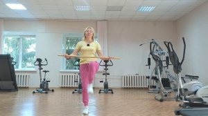 Утренняя гимнастика с палкой | ЛФК упражнения