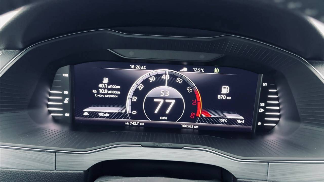Разгон 0-100 Skoda Superb с двигателем 1.5TSI-150л.с. DSG. смотреть онлайн