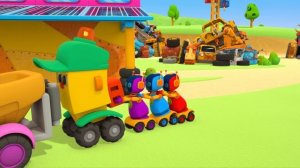 Развивающие мультики Грузовичок Лёва про машинки для детей. Новая серия - Фонтан