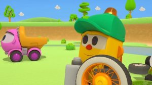 Грузовичок Лёва собирает старинную машинку. Развивающие мультики для детей про машинки