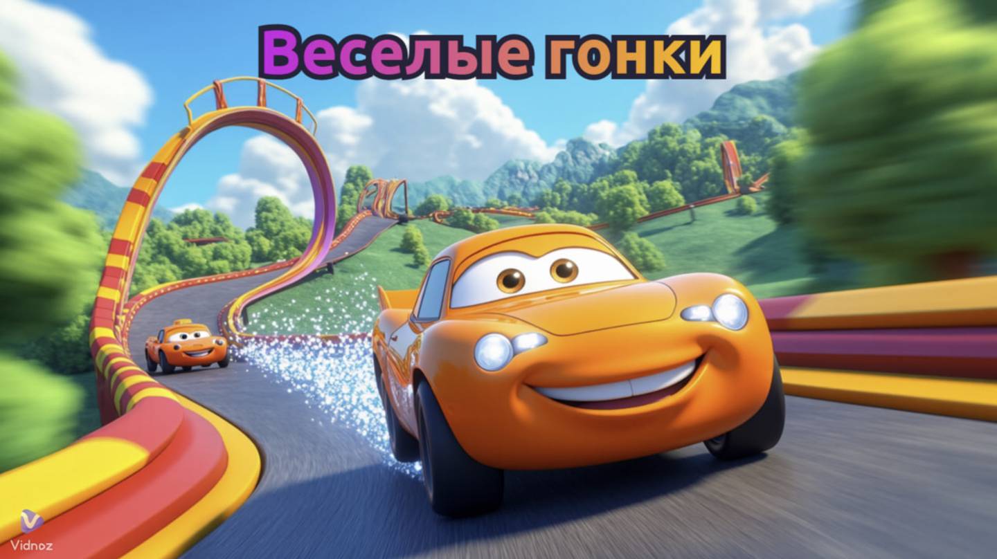 "Весёлые гонки и забавные аварии 🚗💨😆 | Детский автосериал" смотреть онлайн