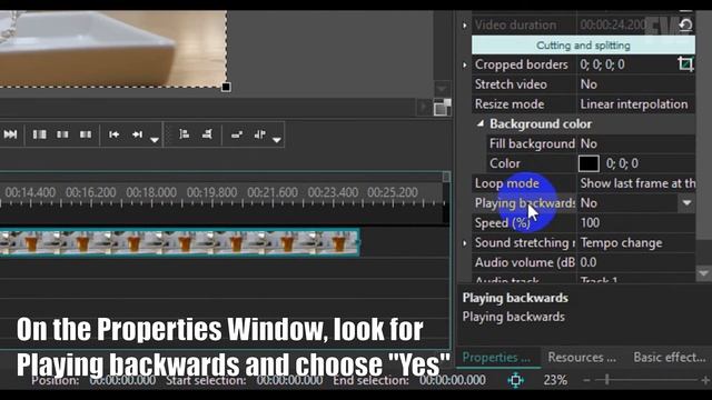 REVERSED Video Effect in VSDC Free Video Editor (Tutorial) смотреть онлайн