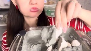 ASMR crunch of clay&chalk_ Большая тарелка с пастой