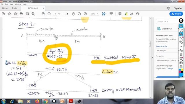 Lec 13 - Unit 1 || Numerical Problem on Moment Distribution Method || Structural Analysis -II смотреть онлайн
