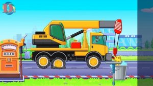 Городской транспорт и машины для детей. Мультики про машинки - развивающее видео 2 часть