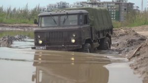 Шишига против Камаза на мощном бездорожье