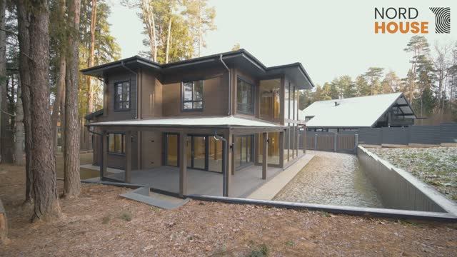 Дом из клеёного бруса  307 м² по проекту "Инга".