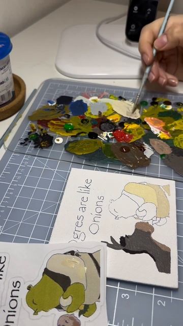 Стена воспоминаний #рисование #хобби #шрек #shrek #рукоделие #расскраска #diy