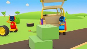 Лева Грузовичок . СЛОМАЛСЯ фургон. Развивающие мультики про машинки для детей