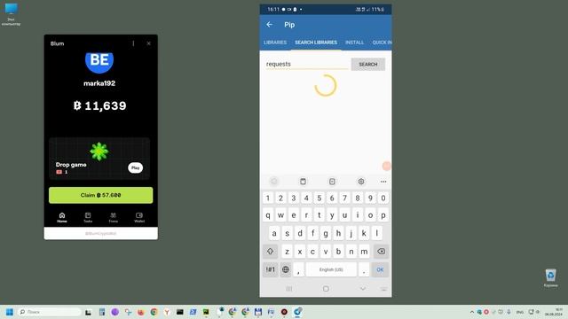 Ферма из смартфона! Как запускать скрипты python на андроид смартфоне! pydroid! python android! смотреть онлайн